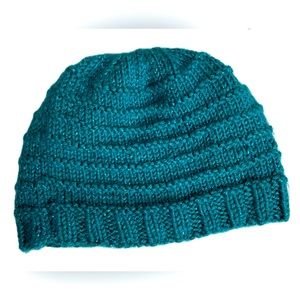 Turquoise Knit Hat